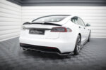 Maxton rear splitter (with vertical bars) V.1 for Tesla Model S Plaid Mk1 Facelift