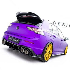 Maxton stražnji splitter (s vertikalnim šipkama) V.1 za Volkswagen Golf R Hatchback Mk8 / Mk8 Facelift
