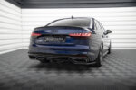 Maxton rear splitter (with vertical bars) V.2 for Audi A4 S-Line B9 Facelift