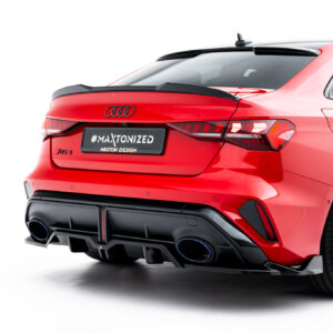 Maxton stražnji splitter (s vertikalnim šipkama) V.2 za Audi RS3 Sedan 8Y Facelift
