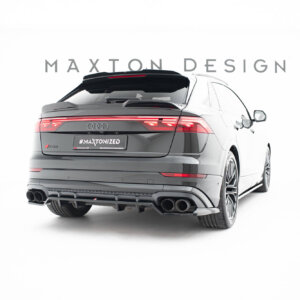 Maxton rear splitter (with vertical bars) V.2 for Audi SQ8 / Q8 S-Line Mk1 Facelift