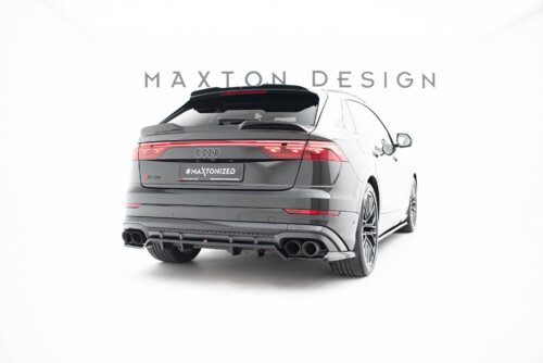 Maxton rear splitter (with vertical bars) V.2 for Audi SQ8 / Q8 S-Line Mk1 Facelift