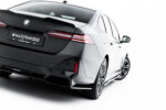 Maxton rear splitter (with vertical bars) V.2 for BMW 5 / i5 M-Pack Sedan / Touring G60 / G61