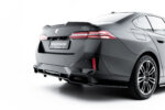 Maxton rear splitter (with vertical bars) V.2 for BMW 5 / i5 M-Pack Sedan / Touring G60 / G61