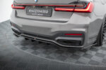 Maxton rear splitter (with vertical bars) V.2 for BMW 7 M-Pack G11 / G12 Facelift