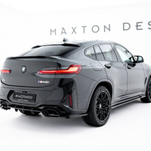 Maxton rear splitter (with vertical bars) V.2 for BMW X4 M-Pack G02 Facelift