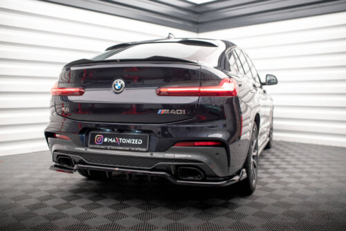 Maxton rear splitter (with vertical bars) V.2 for BMW X4 M40i G02