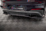Maxton rear splitter (with vertical bars) V.2 for BMW X4 M40i G02