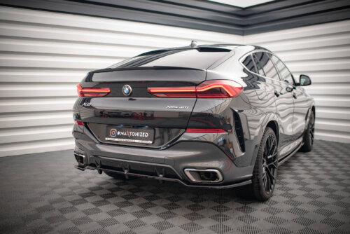 Maxton rear splitter (with vertical bars) V.2 for BMW X6 M-Pack G06
