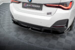 Maxton rear splitter (with vertical bars) V.2 for BMW i4 M-Pack G26