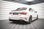 Maxton rear splitter (with vertical bars) V.2 for Mercedes A 35 AMG Sedan V177