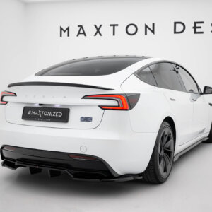 Maxton rear splitter (with vertical bars) V.2 for Tesla Model 3 Performance Mk1 Facelift