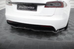 Maxton rear splitter (with vertical bars) V.2 for Tesla Model S Plaid Mk1 Facelift