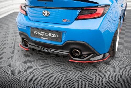 Maxton rear splitter (with vertical bars) V.2 for Toyota GR86 Mk1