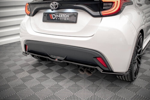 Maxton rear splitter (with vertical bars) V.2 for Toyota Yaris Mk4