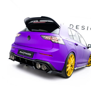 Maxton stražnji splitter (s vertikalnim šipkama) V.2 za Volkswagen Golf R Hatchback Mk8 / Mk8 Facelift