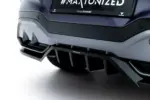 Maxton rear splitter (with vertical bars) V.3 for Cupra Terramar Mk1 (Version with towbar)