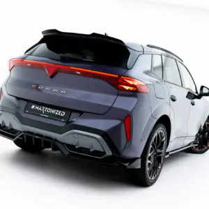 Maxton rear splitter (with vertical bars) V.3 for Cupra Terramar Mk1 (Version with towbar)