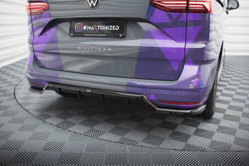 Maxton rear splitter (with vertical bars) for Volkswagen Multivan T7