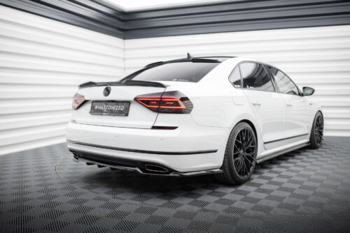 Maxton rear splitter (with vertical bars) for Volkswagen Passat GT B8 Facelift USA