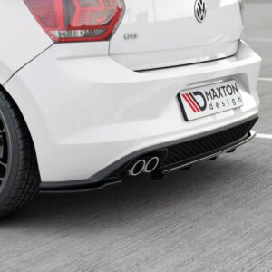 Maxton stražnji splitter (s vertikalnim šipkama) za Volkswagen Polo GTI Mk6