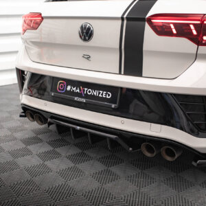 Maxton stražnji splitter (s vertikalnim šipkama) za Volkswagen T-Roc R / R-Line Mk1 Facelift