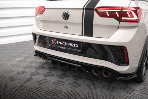Maxton rear splitter (with vertical bars) for Volkswagen T-Roc R / R-Line Mk1 Facelift