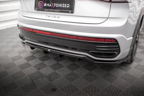 Maxton rear splitter (with vertical bars) for Volkswagen Taigo R-Line Mk1