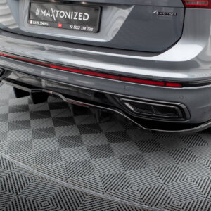Maxton stražnji splitter (s vertikalnim šipkama) za Volkswagen Tiguan Allspace R-Line Mk2 Facelift