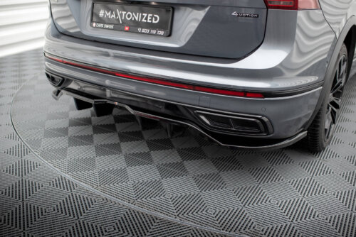 Maxton stražnji splitter (s vertikalnim šipkama) za Volkswagen Tiguan Allspace R-Line Mk2 Facelift