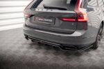 Maxton rear splitter (with vertical bars) for Volvo V90 / S90 R-Design Mk2