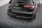 Maxton Rear Valance Audi A3 S-Line Sportback 8V Facelift (Version with dual exhausts on one side)