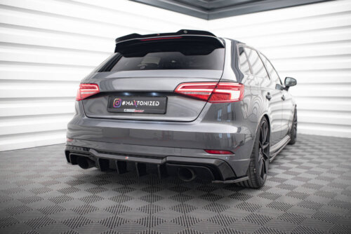 Maxton Rear Valance Audi A3 S-Line Sportback 8V Facelift (Version with single exhausts on both sides)