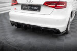 Maxton Rear Valance Audi A3 S-Line Sportback 8V (Version with dual exhausts tips on one side)