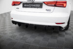 Maxton Rear Valance Audi A3 Sedan 8V Facelift (Version with single exhaust tips on both sides)