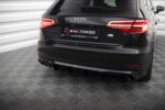 Maxton Rear Valance Audi A3 Sportback 8V Facelift (Version with double exhaust tip)