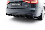 Maxton rear diffuser for Audi A4 B8 Facelift (Single side dual exhaust version)