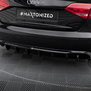 Maxton rear diffuser for Audi A4 B8 (Single side dual exhaust version)