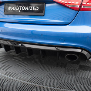 Maxton stražnji difuzor za Audi A4 S-Line Sedan / Avant B8 (Version with single exhaust tips on both sides)