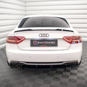 Maxton stražnji difuzor za Audi A5 Coupe 8T Facelift (Version with dual exhausts on one side)