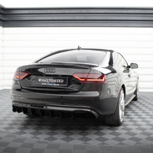 Maxton stražnji difuzor za Audi A5 Coupe / Cabrio S-Line 8T (Single side dual exhaust version)