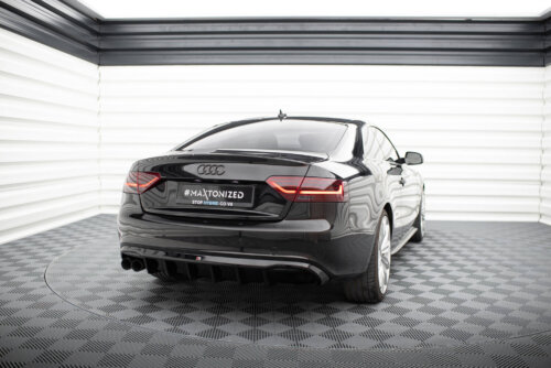 Maxton rear diffuser for Audi A5 Coupe / Cabrio S-Line 8T (Single side dual exhaust version)