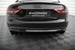 Maxton rear diffuser for Audi A5 Coupe / Cabrio S-Line 8T (Single side dual exhaust version)