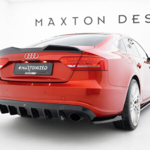 Maxton stražnji difuzor za Audi A5 S-Line Sportback 8T (Version with single exhaust tips on both sides)