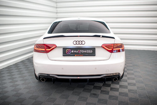 Maxton rear diffuser for Audi A5 Sportback 8T Facelift (Version with single exhausts on both sides)
