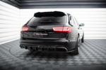 Maxton rear diffuser for Audi A6 Sedan / Avant C7 (Single side dual exhaust version)