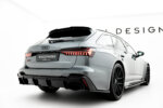 Maxton rear diffuser for Audi RS6 C8 / C8 Facelift (Version with towbar)