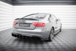 Maxton rear diffuser for Audi S5 / A5 S-Line 8T Facelift (Single side dual exhaust version)