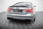 Maxton rear diffuser for Audi S5 / A5 S-Line 8T Facelift (Single side dual exhaust version)
