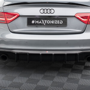 Maxton stražnji difuzor za Audi S5 / A5 S-Line 8T Facelift (Version with single exhausts on both sides)